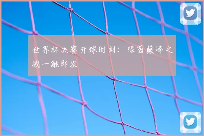 世界杯决赛开球时刻：绿茵巅峰之战一触即发