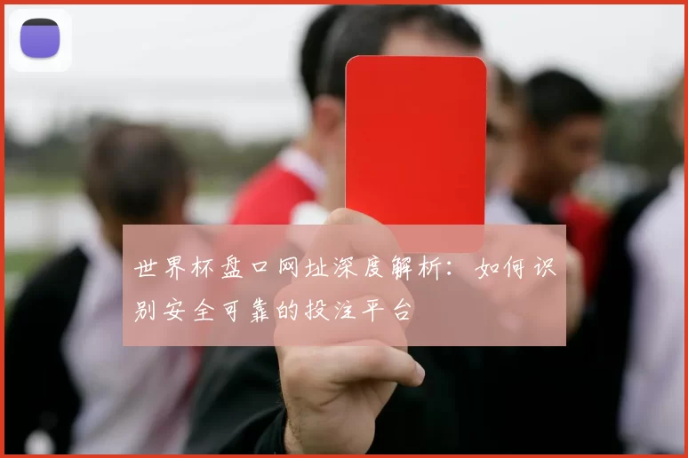 世界杯盘口网址深度解析：如何识别安全可靠的投注平台